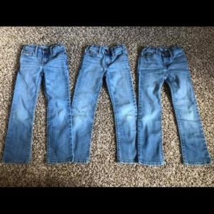 Oshkosh 5slim girls jeans- lot of 3 pairs